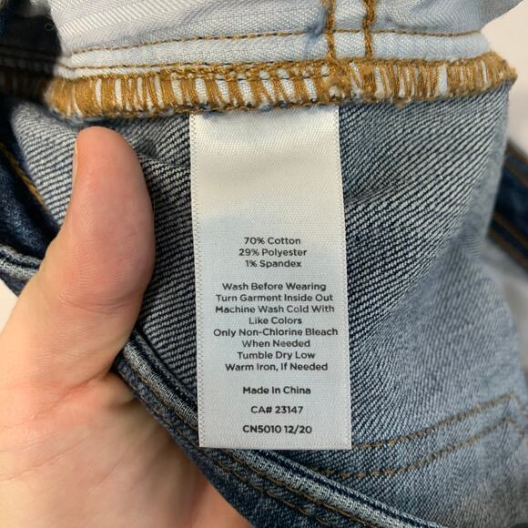 Talbots Denim Wide Leg Cropped Jean Women's Sz 4 High Waist Cotton Blend Stretch - Picture 4 of 4